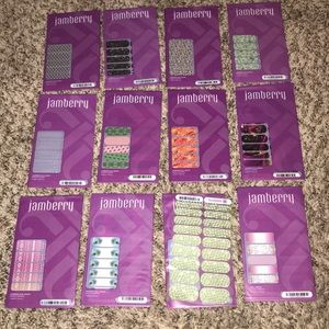 12 full sheets of jamberry nail wraps